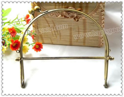 15CM Metal Purse Frame with Ball Clasp and Loops