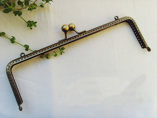 19.5CM Rectangular Antique Brass Purse Frames