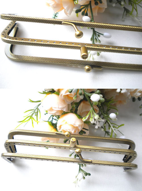 14CM Antique Metal Purse Frames With An Inside Frame