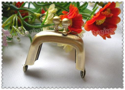 4CM Anti Brass Metal Purse Frame