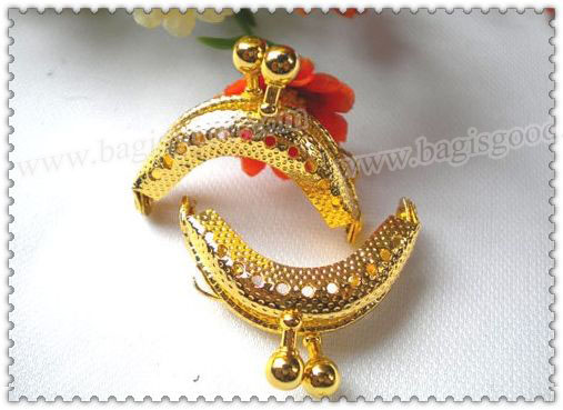 4CM Golden Sew On Purse Frame