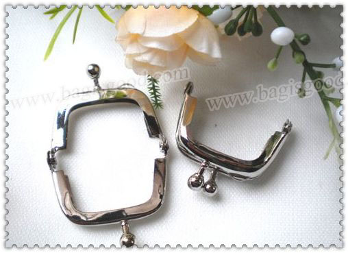 4CM Silver Purse Frame