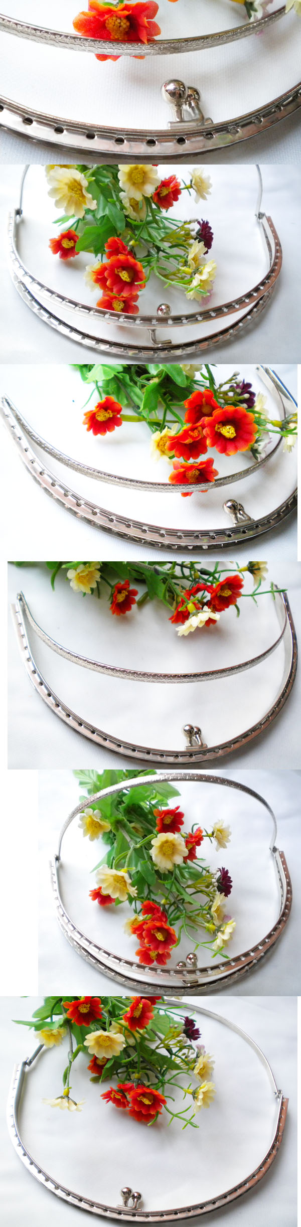 19CM Silver Round Purse Handles Purse Frame | BagIsGood